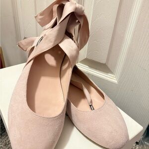 Avec Les Filles Blush Pink Ballet Flats